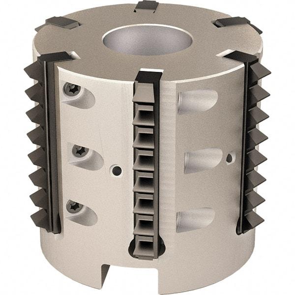 Vargus - 57.94mm Cut Diam, 200mm Max Hole Depth, 27mm Shank Diam, Internal/External Indexable Thread Mill - Insert Style R41, 6 Inserts, Toolholder Style RTMC-D, 50mm OAL - Caliber Tooling