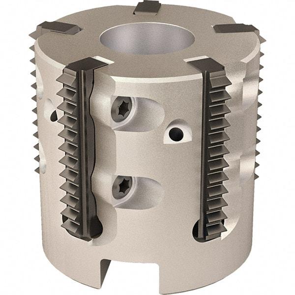 Vargus - 35.9mm Cut Diam, 200mm Max Hole Depth, 16mm Shank Diam, Internal/External Indexable Thread Mill - Insert Style R25, 5 Inserts, Toolholder Style RTMC-D, 33.5mm OAL - Caliber Tooling