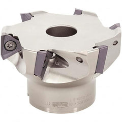 Tungaloy - 4" Cut Diam, 1-1/2" Arbor Hole Diam, Indexable Square-Shoulder Face Mill - Caliber Tooling