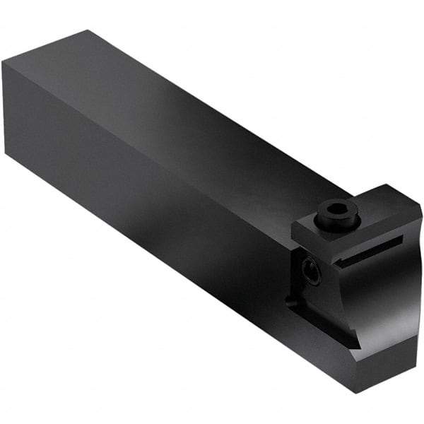 Seco - Tool Block Style 150.10-JETI, 15.49mm Blade Height, 118.3mm OAL, 1" OAH, Indexable Cutoff Blade Tool Block - 1mm Shank Height, 1" Shank Width, Through Coolant - Caliber Tooling