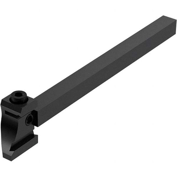 Seco - Tool Block Style 150.10-JETI, 15.49mm Blade Height, 136mm OAL, 10mm OAH, Indexable Cutoff Blade Tool Block - 10mm Shank Width, Through Coolant - Caliber Tooling