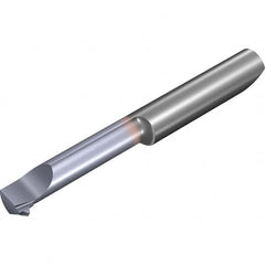 Vargus - 0.63" Cutting Depth, 24 Max TPI, 0.2" Diam, Internal Thread, Solid Carbide, Single Point Threading Tool - TiCN Finish, 41mm OAL, 5mm Shank Diam, 0.07" Projection from Edge, 60° Profile Angle - Exact Industrial Supply