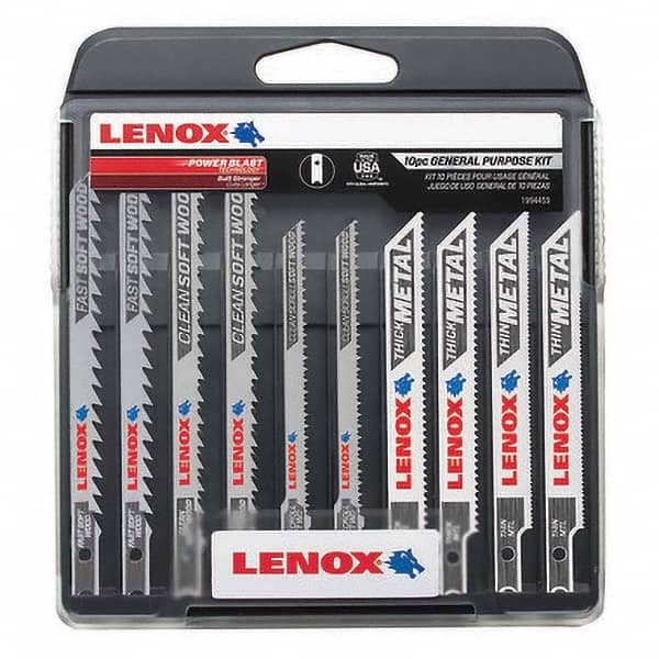 Lenox - Jig Saw Blade Sets Blade Material: Bi-Metal Minimum Blade Length (Inch): 3-5/8 - Caliber Tooling