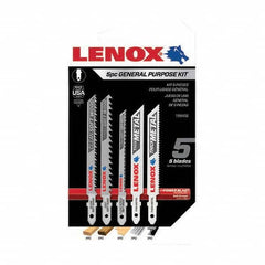 Lenox - Jig Saw Blade Sets Blade Material: Bi-Metal Minimum Blade Length (Inch): 3-5/8 - Caliber Tooling