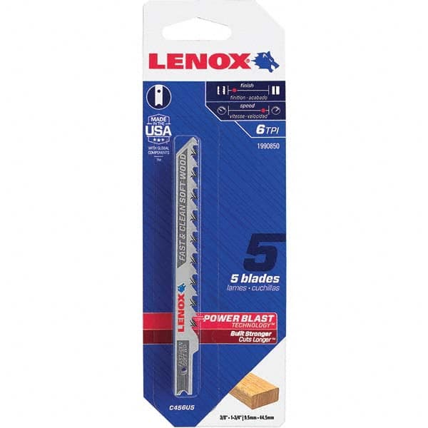 Lenox - Jig Saw Blades Blade Material: Bi-Metal Blade Length (Inch): 4 - Caliber Tooling