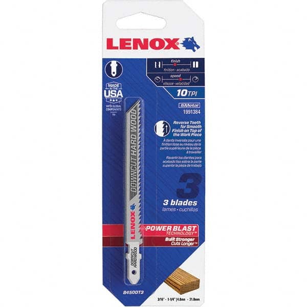 Lenox - Jig Saw Blades Blade Material: Bi-Metal Blade Length (Inch): 4 - Caliber Tooling