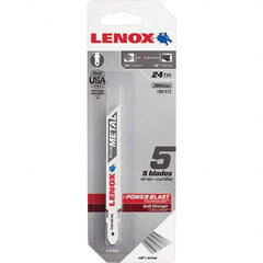 Lenox - Jig Saw Blades Blade Material: Bi-Metal Blade Length (Inch): 3-5/8 - Caliber Tooling