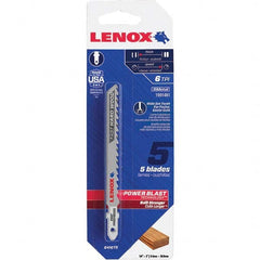 Lenox - Jig Saw Blades Blade Material: Bi-Metal Blade Length (Inch): 4 - Caliber Tooling