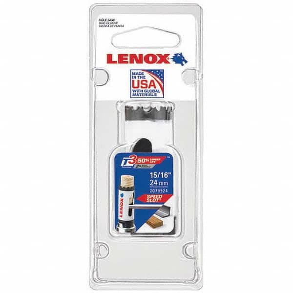 Lenox - Hole Saws Saw Diameter (mm): 1.50 Saw Diameter (Inch): 1-1/16 - Caliber Tooling