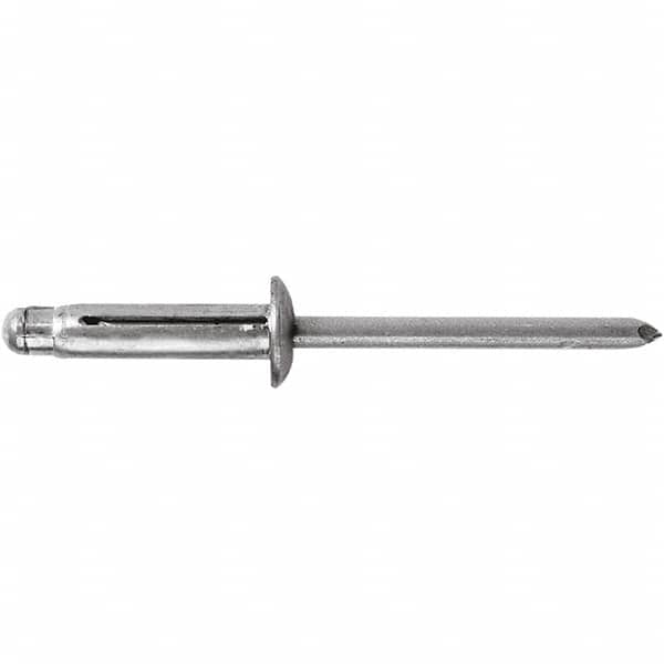 STANLEY Engineered Fastening - Size 5 Dome Head Aluminum Open End Blind Rivet - Aluminum Mandrel, 0.04" to 0.275" Grip, 5/32" Head Diam, 0.165" to 0.177" Hole Diam, - Caliber Tooling