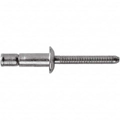 STANLEY Engineered Fastening - Size 6 Dome Head Steel Structural with Locking Stem Blind Rivet - Steel Mandrel, 0.062" to 1/4" Grip, 3/16" Head Diam, 0.194" to 0.204" Hole Diam, 0.12" Body Diam - Caliber Tooling