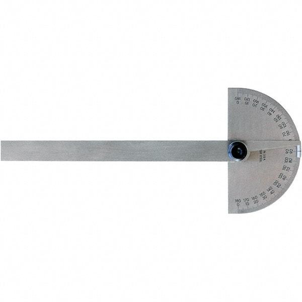 Mitutoyo - Round & Rectangular Head Protractors Head Type: Round Blade Length (Inch): 6 - Caliber Tooling