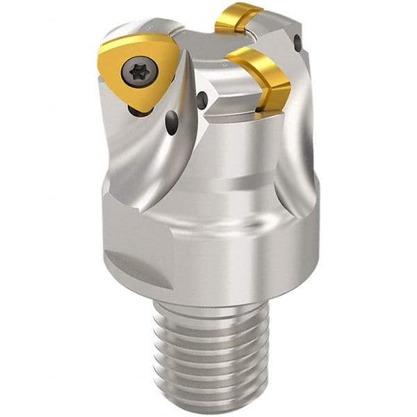 Seco - 23mm Cut Diam, 2mm Max Depth, M20 Modular Connection Indexable High-Feed End Mill - Screw Holding Method, 218.19-160 Insert, R217.21 Toolholder, Through Coolant - Caliber Tooling