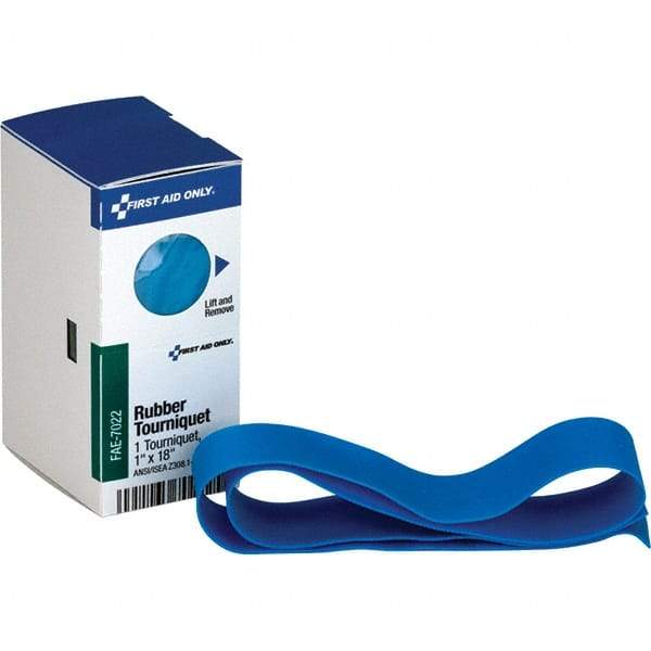 PRO-SAFE - 1-5/16" Long x 1-7/8" Wide, General Purpose Wound Care - Blue, Rubber Bandage - Caliber Tooling