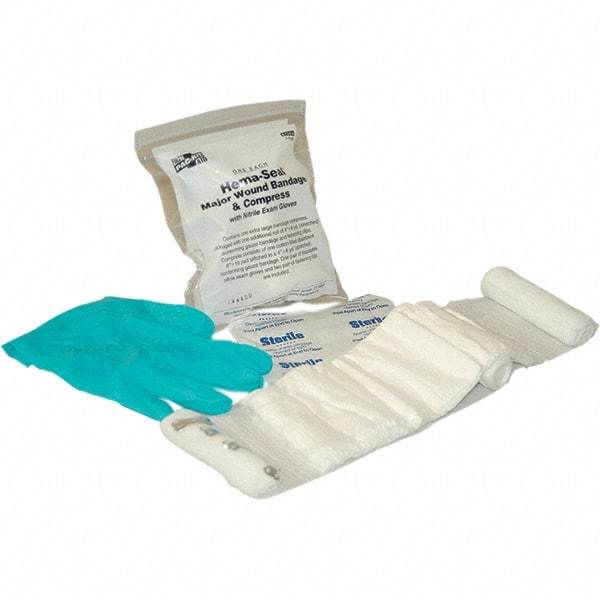 PRO-SAFE - 3-3/4" Long x 2-1/4" Wide, General Purpose Wound Care - Gauze Bandage - Caliber Tooling