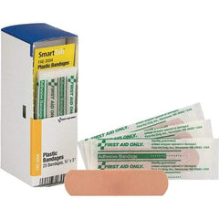 PRO-SAFE - 1-1/2" Long x 1-7/8" Wide, General Purpose Wound Care - White, Plastic Bandage - Caliber Tooling