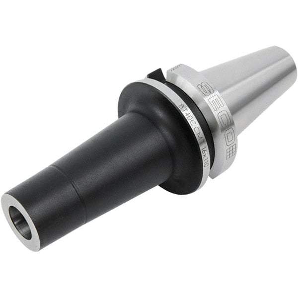 Seco - M20 System Size, BT40 ADB Taper, Modular Tool Holding System Adapter - 58mm Projection, 37mm Body Diam, 150.4mm OAL, Through Coolant - Exact Industrial Supply