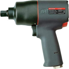 Ingersoll-Rand - 1/2" Drive, 9,500 RPM, 600 Ft/Lb Torque Impact Wrench - Pistol Grip Handle, 1,250 IPM, 23 CFM, 90 psi, 1/4" NPTF Inlet - Caliber Tooling