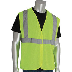 PIP - Size M Yellow Mesh General Purpose High Visibility Vest - Caliber Tooling