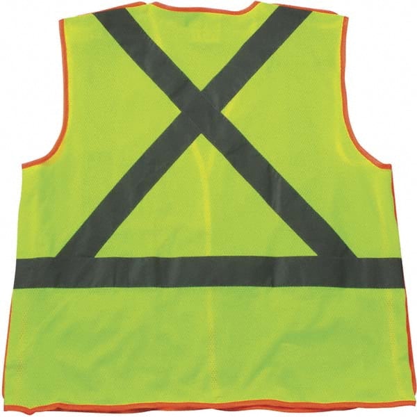 PIP - Size XL Yellow Mesh Breakaway High Visibility Vest - Exact Industrial Supply