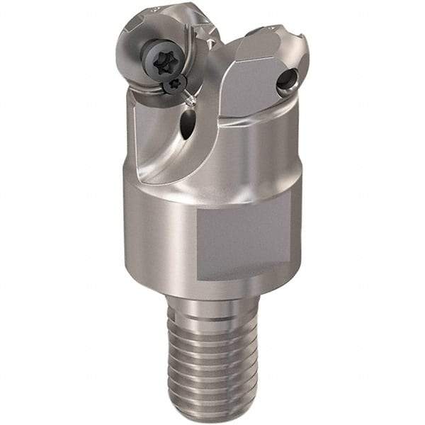 Seco - 13mm Cutting Diam, 6mm Max Depth of Cut, Modular Connection Indexable Copy End Mill - 2 Inserts, RP.. 1204 Insert, 217.29-06 Toolholder, Steel, Through Coolant - Caliber Tooling