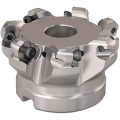 Seco - 140.4mm Cut Diam, 6mm Max Depth, 2" Arbor Hole, 8 Inserts, RP..1204 Insert Style, Indexable Copy Face Mill - R220.29 Cutter Style, 7,600 Max RPM, 2 High, Through Coolant, Series R220.29 - Caliber Tooling