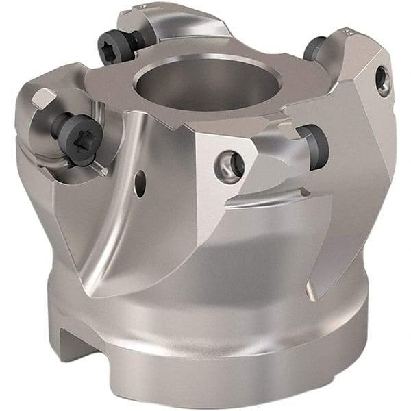 Seco - 40mm Cut Diam, 6mm Max Depth, 22mm Arbor Hole, 4 Inserts, RP..1204 Insert Style, Indexable Copy Face Mill - R220.29 Cutter Style, 12,300 Max RPM, 40mm High, Through Coolant, Series R220.29 - Caliber Tooling