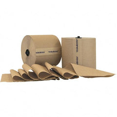 PRO-SOURCE - Hard Roll of 1 Ply Natural Paper Towels - 7-7/8" Wide, 800' Roll Length - Caliber Tooling