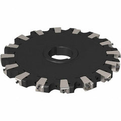 Seco - Arbor Hole Connection, 0.669" Cutting Width, 88.5mm Depth of Cut, 250mm Cutter Diam, 50mm Hole Diam, 8 Tooth Indexable Slotting Cutter - R335.25 Toolholder, XNHQ 1407 Insert, Neutral Cutting Direction - Caliber Tooling