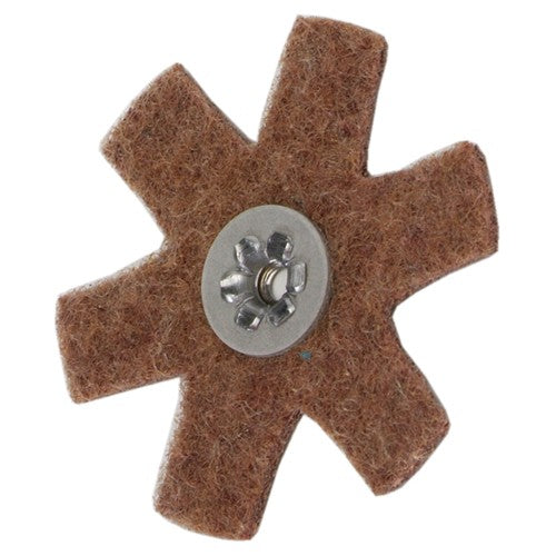 4″ Diameter AG Non Woven Star Coarse Grit 1/4 20 Eyelet AlumInum Oxide - Caliber Tooling