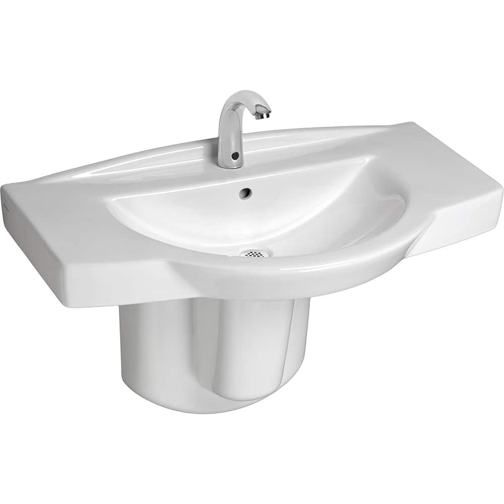 American Standard - Electronic & Sensor Faucets; Type: Sensor ; Style: Modern; Contemporary ; Type of Power: DC ; Spout Type: High Arc ; Mounting Centers: Single Hole (Inch); Finish/Coating: Polished Chrome - Exact Industrial Supply