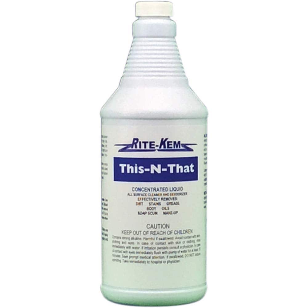 Rite-Kem - Bathroom, Tile & Toilet Bowl Cleaners; Type: Cleaning Solution ; Form: Liquid Concentrate ; Container Size: 32 oz ; Container Type: Bottle ; Scent: Pleasant ; Disinfectant: No - Exact Industrial Supply