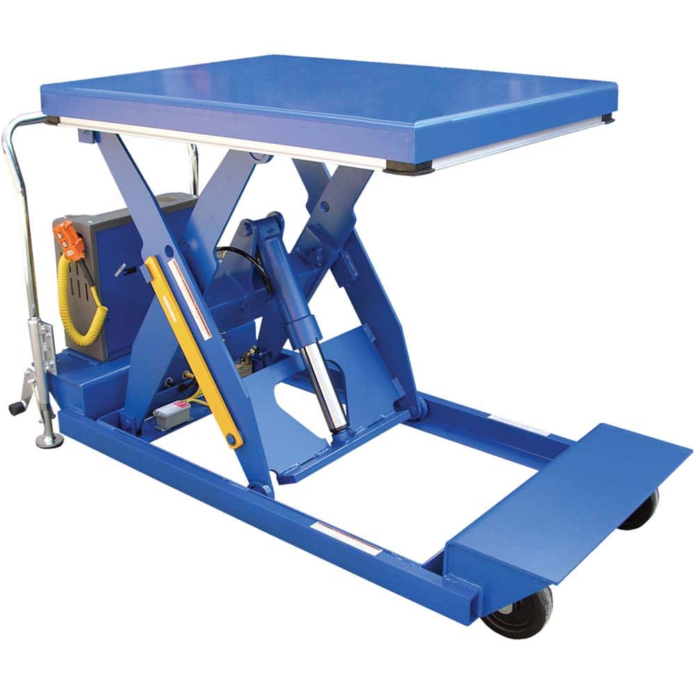 Vestil - Lifting Tables; Type: Lift Table ; Lift Style: Scissor ; Style: Hand Held Control ; Load Capacity (Lb.): 1000.000 ; Minimum Height (Inch): 10 ; Lift Height (Inch): 58 - Exact Industrial Supply