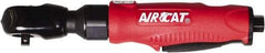 AIRCAT - 3/8" Drive, 280 RPM, 70 Ft/Lb Torque Ratchet Wrench - Inline Handle, 4 CFM, 90 psi, 1/4" NPT Inlet - Caliber Tooling