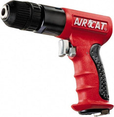 AIRCAT - 3/8" Reversible Keyless Chuck - Pistol Grip Handle, 1,800 RPM, 6 CFM, 0.625 hp, 90 psi - Caliber Tooling