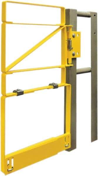 FabEnCo - Carbon Steel Self Closing Rail Safety Gate - Fits 22 to 24-1/2" Clear Opening, 25" Wide x 42" Door Height, - Caliber Tooling