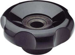 Elesa - 3.9" Head Diam, 6 Point Lobed Knob - 5/8-11 Hole, Duroplast - Caliber Tooling