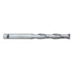 12mm Dia. x 153mm Overall Length 2-Flute Square End Solid Carbide SE End Mill-Round Shank-Center Cutting-Uncoated - Caliber Tooling