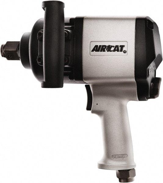 AIRCAT - 1" Drive, 4,800 RPM, 1,580 Ft/Lb Torque Impact Wrench - Pistol Grip Handle, 900 IPM, 13 CFM, 90 psi, 1/2" NPT Inlet - Caliber Tooling