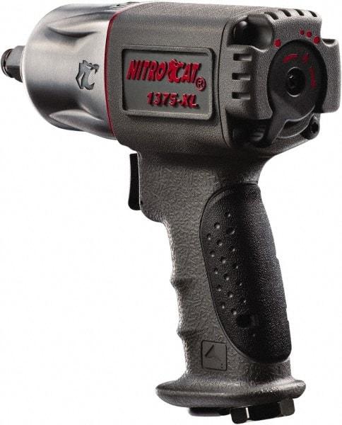 AIRCAT - 1/2" Drive, 10,000 RPM, 500 Ft/Lb Torque Impact Wrench - Pistol Grip Handle, 1,350 IPM, 6 CFM, 90 psi, 1/4" NPT Inlet - Caliber Tooling