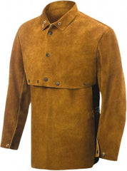 Steiner - Size L, 19" Long, Cape Sleeves & Bib - Leather, Brown - Caliber Tooling