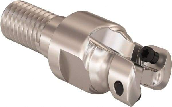 Seco - 1/2" Cutting Diam, 0.32mm Max Depth of Cut, Modular Connection Indexable Copy End Mill - 2 Inserts, LPHT Insert, R217.21 Toolholder - Caliber Tooling