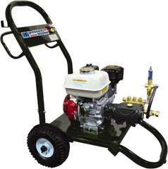 Value Collection - Gas, 5 hp, 2,400 psi, 2.5 GPM, Cold Water Pressure Washer - Heavy Duty Axial Cam, 50' x 3/8" Hose - Caliber Tooling