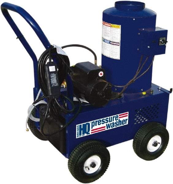 Value Collection - Electric, 25 Amp, 6 hp, 2,400 psi, 3 GPM, Hot Water Pressure Washer - Triplex Plunger, 50' x 3/8" Hose, 220 Max Volts - Caliber Tooling