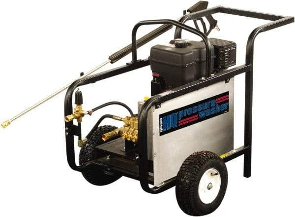 Value Collection - Gas, 13 hp, 3,500 psi, 4 GPM, Cold Water Pressure Washer - General Triplex Ceramic Plunger, 50' x 3/8" Hose - Caliber Tooling