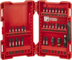 Milwaukee Tool - 32 Piece, Bit Set - 3/16 to 1/4" Hex, Phillips, Slotted, Torx, Square Point - Caliber Tooling