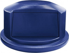 Rubbermaid - Dome Lid for Use with 44 Gal Round Trash Cans - Blue, For Brute Trash Cans - Caliber Tooling