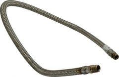 Made in USA - 36" OAL, 3/8" ID, 1,450 Max psi, Flexible Metal Hose Assembly - Caliber Tooling