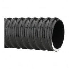 Made in USA - 2" ID, 28 Hg Vac Rating, 70 psi, PVC Vacuum & Duct Hose - 100' Long, Black, 5" Bend Radius, -10°F Min - Caliber Tooling