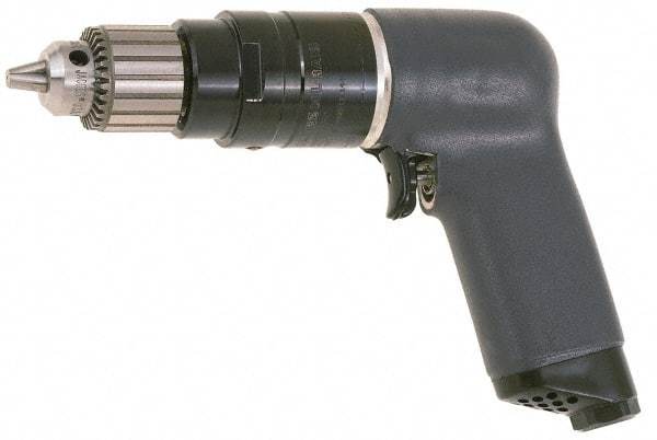 Ingersoll-Rand - 1/4" Keyed Chuck - Pistol Grip Handle, 6,000 RPM, 25 CFM, 0.75 hp, 90 psi - Caliber Tooling